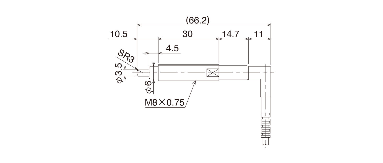CSK087A-LRの外径寸法図1