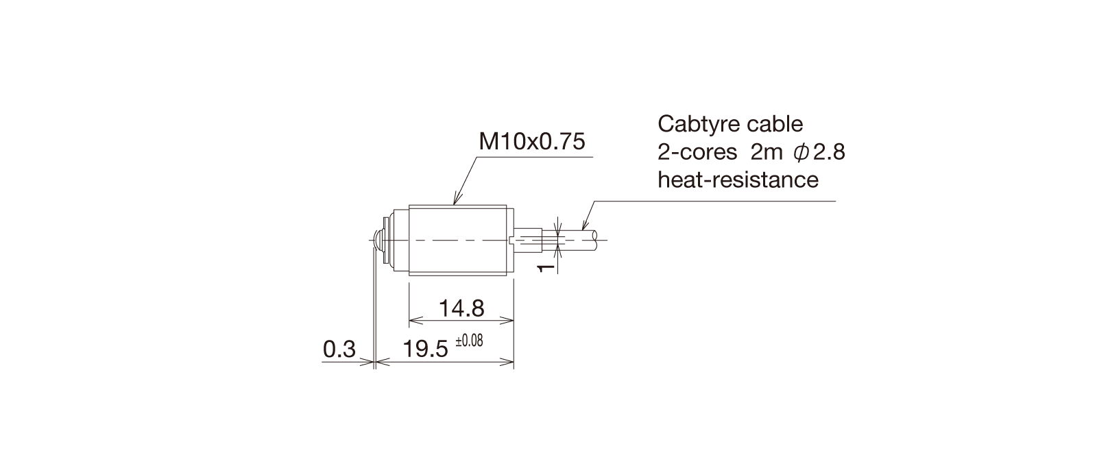 HT-STM82Aの外径寸法図1
