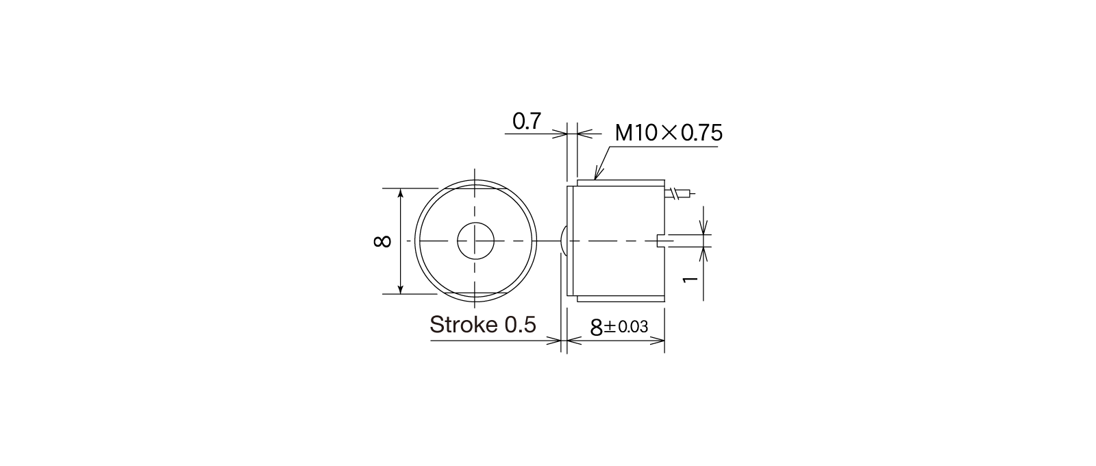 STM31Aの外径寸法図1