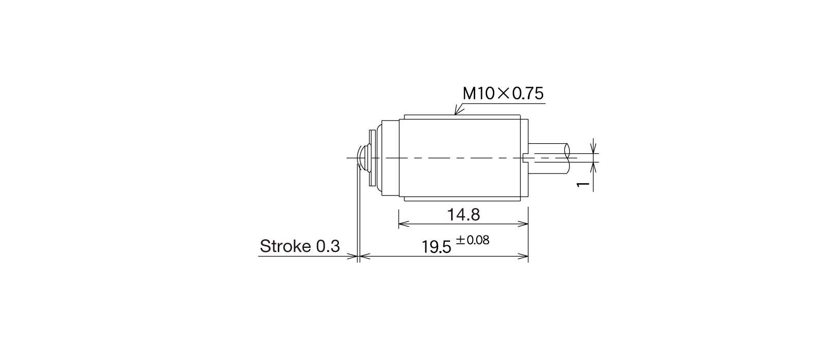 STM82Aの外径寸法図1