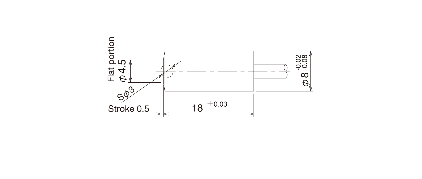 STMB12A-Lの外径寸法図1