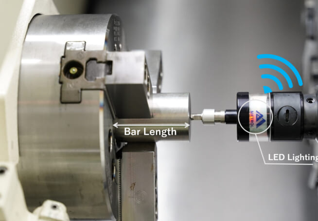 Quickly detects dimensional errors of the bar length and Prevent defective product outflow