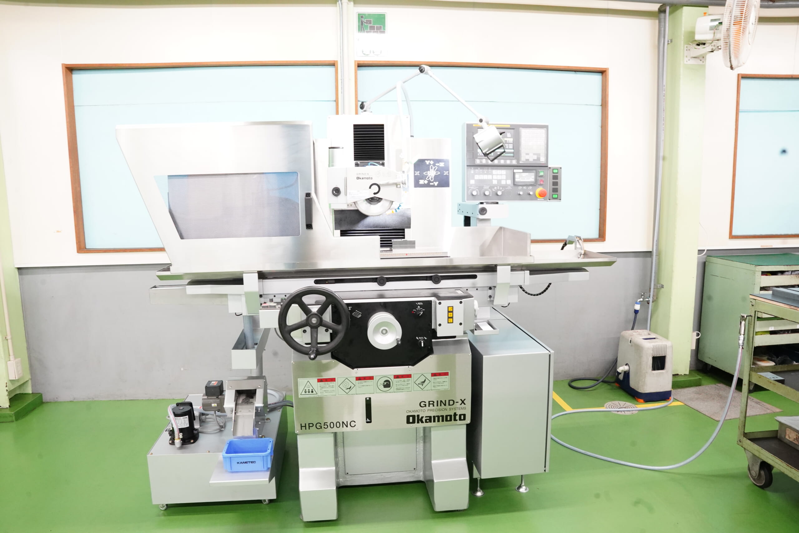 Okamoto Machine Tool Works, Ltd. ：GRAIND-X HPG 500NC　Model with METROL's touch probe