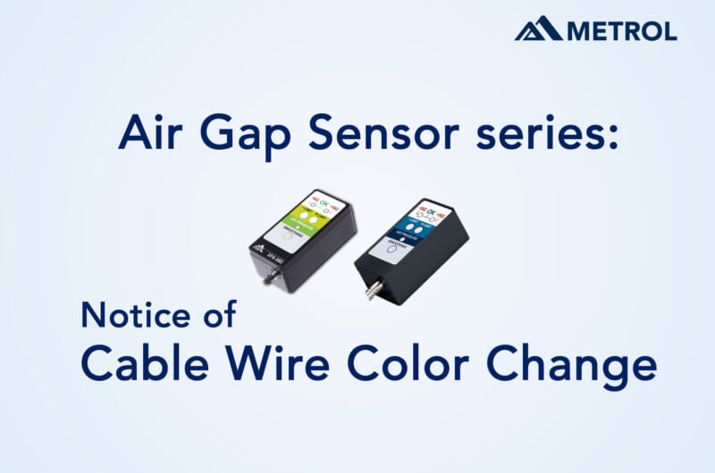 Air Gap Sensor series: Notice of Cable Wire Color Change
